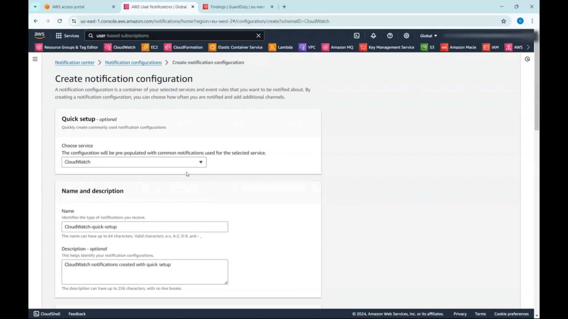 New Notification Configuration