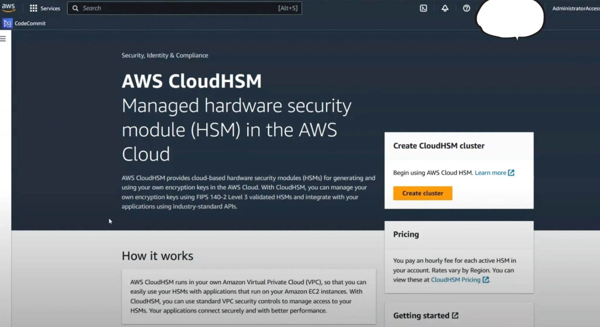 CloudHSM Cluster